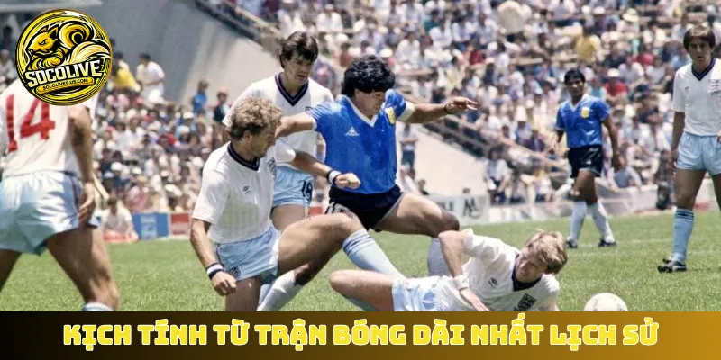Kịch tính từ trận bóng dài nhất lịch sử