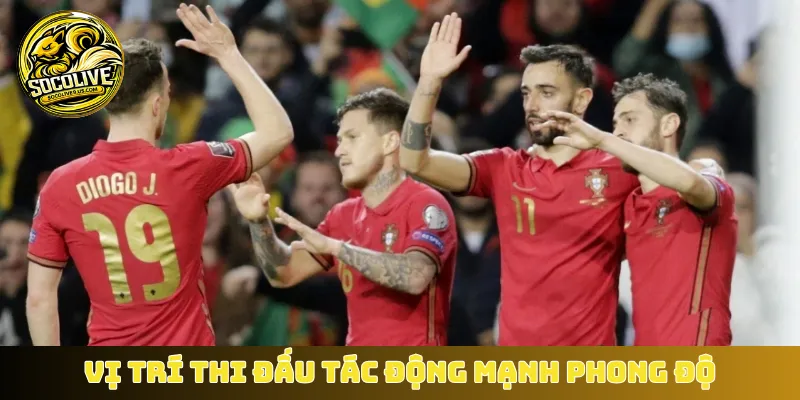 Vị trí thi đấu tác động mạnh phong độ