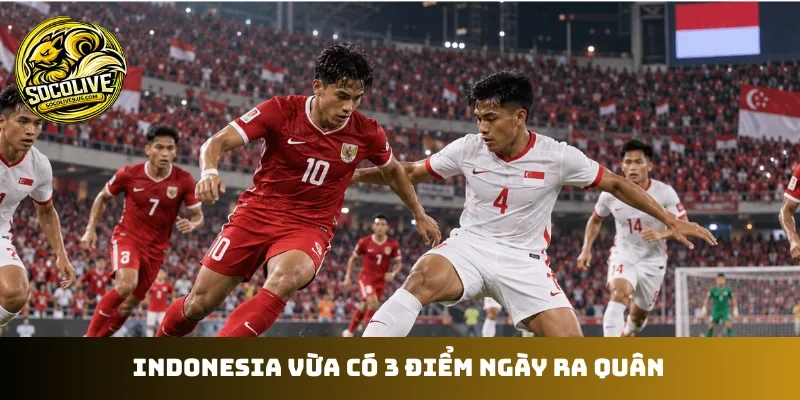 Indonesia vừa có 3 điểm ngày ra quân