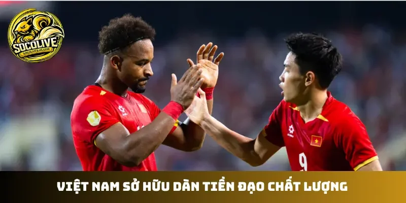 Việt Nam sở hữu dàn tiền đạo chất lượng