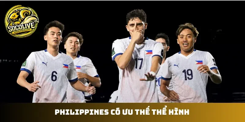 Philippines có ưu thế thể hình